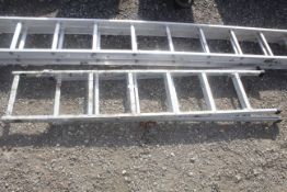An aluminium step ladder