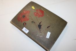 A Victorian postcard album and contents