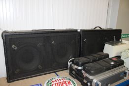 Two bass speakers