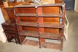 A mahogany bookcase