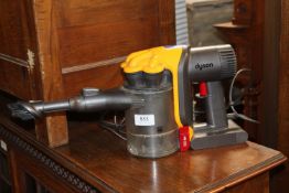 A Dyson hand held vacuum cleaner, sold as seen