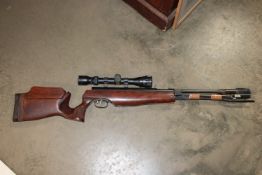 A Weihrauch 177 air rifle fitted with Tasco sight AF. Category A