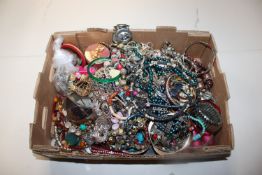 A box containing various costume jewellery to incl
