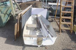 A fibreglass boat AF; shed panels etc.