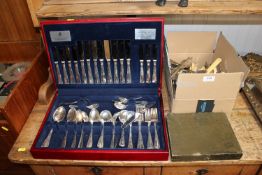 A Viners silver plated canteen of cutlery together