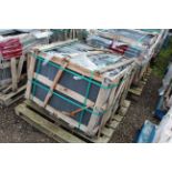 Damaged pallet conatining a quantity of Black Nat M/C sawn stone slabs. V