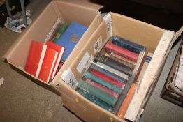 Two boxes of various books to include Agatha Chris