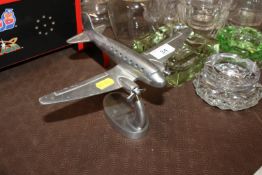 A model aircraft on stand (propellor AF)