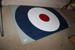 A large section of an aircraft panel painted with