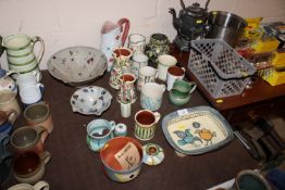 A collection of various Studio Pottery to include  Xavier Maffre, Ginnie Bamford, Anne-Marie