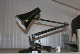 An Angle Poise style desk lamp
