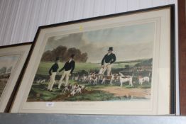 After H. Hall and J. Harris, coloured hunting prin