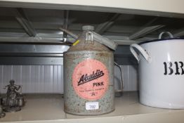 An Aladdin tin jug