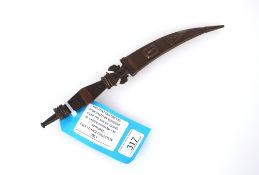 An antique Berber knife with sheath. This item can