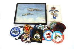 A painting by E. Rowlands (1943) of a Halifax II w