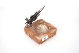 A fine white metal bespoke model of a Thunderbird