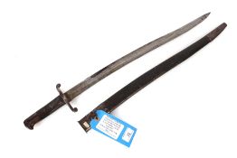 A British model 1856 Yatakan sabre bayonet with sc