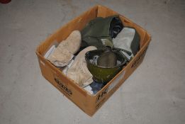A box of Gulf war related items including N.B.C. s
