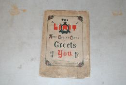 A rare survivor 'The Army Cyclist Corps Greets You, France Xmas 1916' magazine