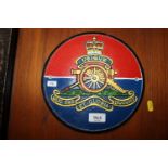 A reproduction Royal Artillery sign (140)