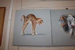 John Ryan acrylic study 'The Stretch'