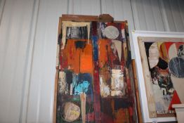 Dale Mann (1959-2016) mixed media collage 'Icon'