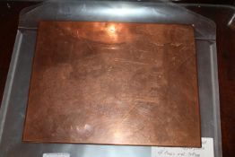 Alfred Blundell original copper plate depicting tr