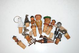 A box of various bottle stoppers