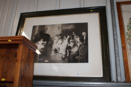 A black and white print, 'A Private Rehearsal'