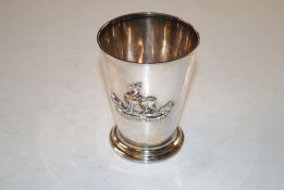A silver cup, 'Royal Warwickshire' by Elkington & Co. 139gms
