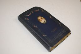 A postcard album containing mostly lighthouse rela