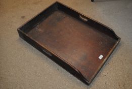 A 19th Century mahogany butler's tray