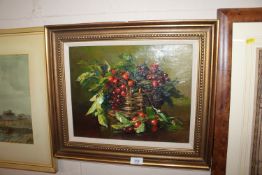 S Wood oil on canvas still life study