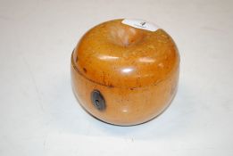 A 19th Century apple tea caddy