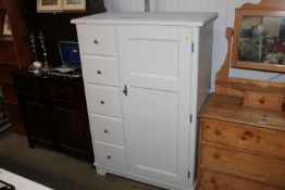 A Laura Ashley grey combination wardrobe fitted fi