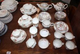 A quantity of Royal Doulton floral decorated tea w