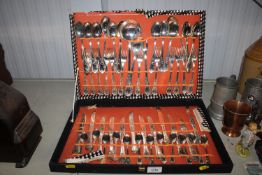 A canteen of silver plated cutlery