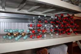 Four scientific molecular models
