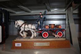 A Border Fine Arts model  'The Gentle Giants' figure group by Ayres 82 of 150, raised on wooden