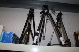 Three camera tripods to include Jessops