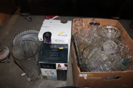 A quantity of various table glass ware