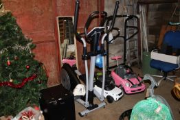 A JTX Fitness Strider X7 cross trainer with instru