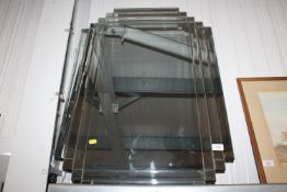 An Art Deco style wall mirror