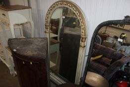 A gilt ornate framed wall mirror approx. 77 cm wid
