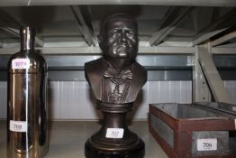A reproduction bust of Winston Churchill (70)