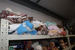 A quantity of various linen and fabric