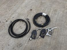 Fuel delivery hose and 3x trigger nozzles.