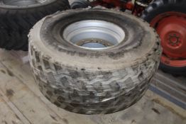 Unused 560/60R22.5 wheel and tyre. 10-stud centre.
