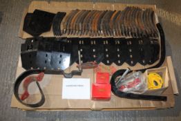 Pallet of unused parts for Vaderstad Rexius Twin. Including reversable points, levelling paddles,