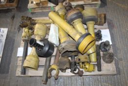 Quantity of used PTO shafts & guards.